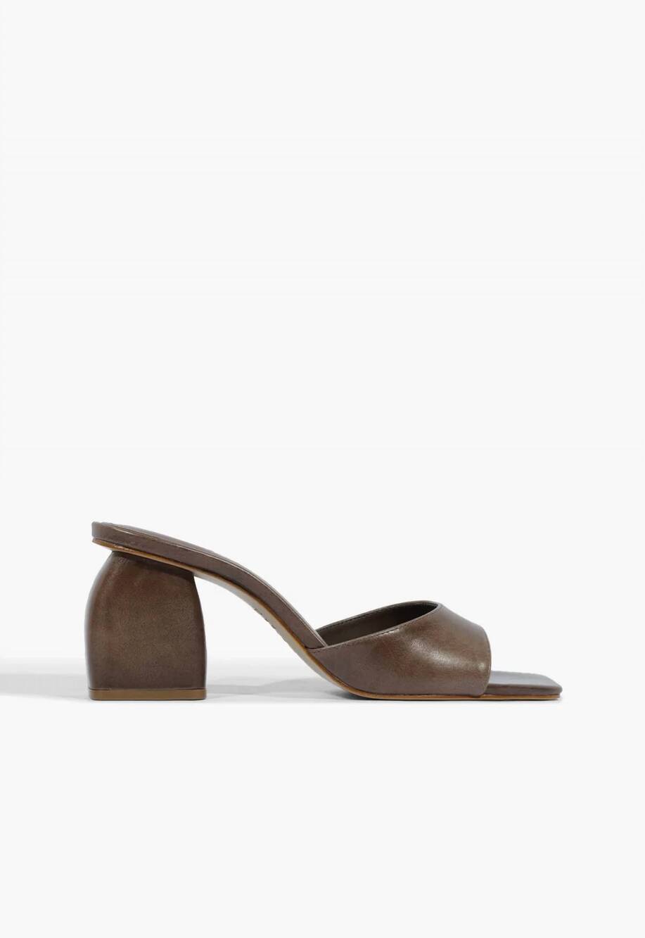 NEW SCHUTZ women's leena leather sandal in root brown
